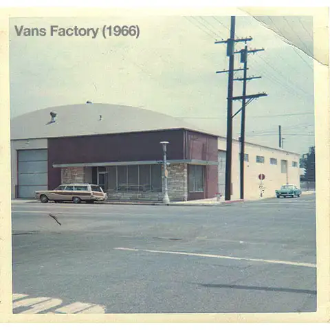 The original Vans factory building in Anaheim in 1966